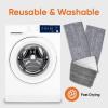 imageSuperio Miracle Mop Set Kitchen and Bath Cleaning Set with Velcro Mop Head Microfiber Mopping Pad with Telescopic Handle for Hardwood Floors Ceramic Vinyl Laminate Linoleum and More2 Grey Mop Pads