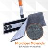 imageSuperio Miracle Mop Set Kitchen and Bath Cleaning Set with Velcro Mop Head Microfiber Mopping Pad with Telescopic Handle for Hardwood Floors Ceramic Vinyl Laminate Linoleum and More2 Grey Mop Pads