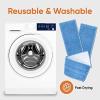 imageSuperio Miracle Mop Set Kitchen and Bath Cleaning Set with Velcro Mop Head Microfiber Mopping Pad with Telescopic Handle for Hardwood Floors Ceramic Vinyl Laminate Linoleum and More2 Refills