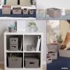 imageSuperio Ribbed Collection  Decorative Plastic Lidded Home Storage Bins Organizer Baskets XLarge Taupe 1 Pack  22 Liter Stackable Container Box for Organizing Closet Shelves Drawer ShelfXLarge 22 Liter