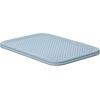 imageSuperio Ribbed Collection  Decorative Plastic Open Home Storage Bins Organizer Baskets XLarge Blue 2 Pack Container Boxes for Organizing Closet Shelves Drawer Shelf 22 Liter23 QuartLid  Medium 5 Liter