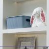 imageSuperio Ribbed Collection  Decorative Plastic Open Home Storage Bins Organizer Baskets XLarge Blue 2 Pack Container Boxes for Organizing Closet Shelves Drawer Shelf 22 Liter23 QuartBin  Medium 5 Liter
