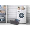 imageSuperio Laundry Basket knit Style Storage Hamper Basket with Cutout Handles 40 Liter White Easy Storage Dirty Clothes in Laundry Room Bathroom or BedroomPurple