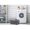imageSuperio Laundry Basket knit Style Storage Hamper Basket with Cutout Handles 40 Liter White Easy Storage Dirty Clothes in Laundry Room Bathroom or BedroomPurple