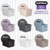 imageSuperio Ribbed Collection  Decorative Plastic Open Home Storage Bins Organizer Baskets Large Brown 2 Pack Container Boxes for Organizing Closet Shelves Drawer Shelf 15 Liter16 QuartEcoFriendly