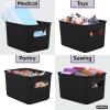 imageSuperio Ribbed Collection  Decorative Plastic Open Home Storage Bins Organizer Baskets Large Brown 2 Pack Container Boxes for Organizing Closet Shelves Drawer Shelf 15 Liter16 QuartBrown
