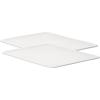 imageSuperio Ribbed Collection  Decorative Plastic Open Home Storage Bins Organizer Baskets Large Brown 2 Pack Container Boxes for Organizing Closet Shelves Drawer Shelf 15 Liter16 QuartWhite