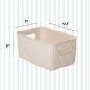 imageSuperio Ribbed Collection  Decorative Plastic Open Home Storage Bins Organizer Baskets Large Brown 2 Pack Container Boxes for Organizing Closet Shelves Drawer Shelf 15 Liter16 QuartEcoFriendly