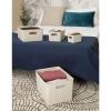 imageSuperio Ribbed Collection  Decorative Plastic Open Home Storage Bins Organizer Baskets Large Brown 2 Pack Container Boxes for Organizing Closet Shelves Drawer Shelf 15 Liter16 QuartEcoFriendly