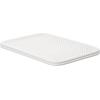 imageSuperio Ribbed Collection  Decorative Plastic Open Home Storage Bins Organizer Baskets Large Brown 2 Pack Container Boxes for Organizing Closet Shelves Drawer Shelf 15 Liter16 QuartWhite