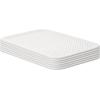 imageSuperio Ribbed Collection  Decorative Plastic Open Home Storage Bins Organizer Baskets Large Brown 2 Pack Container Boxes for Organizing Closet Shelves Drawer Shelf 15 Liter16 QuartWhite