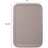 imageSuperio Ribbed Collection  Decorative Plastic Open Home Storage Bins Organizer Baskets Large Taupe 2 Pack Container Boxes for Organizing Closet Shelves Drawer Shelf 15 Liter16 QuartLid  Medium 5 Liter