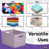 imageSuperio Ribbed Collection  Decorative Plastic Open Home Storage Bins Organizer Baskets XLarge Lilac Purple 1 Pack Container Boxes for Organizing Closet Shelves Drawer Shelf 22 Liter23 QuartBin  Extra Large 22 Liter