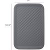 imageSuperio Ribbed Collection Lid for Decorative Plastic Open Home Storage Bins Organizer Baskets Medium Grey  for Organizing Closet Shelves Drawer Shelf 5 LiterLid  Medium 5 Liter