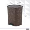imageSuperio Step On Trash Can Beige 6 LiterBrown2 Pack