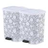 imageSuperio Step On Trash Can Beige 6 LiterWhite2 Pack