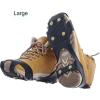 imageSnow Ice Cleats Snow Grips Shoe and Boot Cleats Easy SlipOn Grip Rubber 6 AntiSlip Studs Protection Hike or Walk Traction Cleat Rubber Spikes Ice Snow Mud Teeth Cleats by SuperioBlack