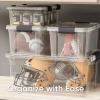 imageSuperio Clear Storage Boxes with Lids 875 Quart Plastic Container Bins for Organizing Stackable Crates BPA Free Non Toxic Odor Free Organizers for Home Office School and Dorm 2 Pack36 Quart