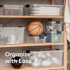 imageSuperio Clear Storage Boxes with Lids 875 Quart Plastic Container Bins for Organizing Stackable Crates BPA Free Non Toxic Odor Free Organizers for Home Office School and Dorm 2 Pack675 Quart