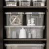 imageSuperio Clear Storage Boxes with Lids 875 Quart Plastic Container Bins for Organizing Stackable Crates BPA Free Non Toxic Odor Free Organizers for Home Office School and Dorm 2 Pack285 QT