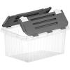 imageSuperio Clear Storage Boxes with Lids 875 Quart Plastic Container Bins for Organizing Stackable Crates BPA Free Non Toxic Odor Free Organizers for Home Office School and Dorm 2 Pack15x10x7