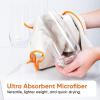 imageSuperio Microfiber Glass Cleaning Cloth Mirror ampamp Window Miracle Cloth Lint ampamp Streak Free Washable Large EcoFriendly for Electronics Cars Tv Screens Glasses Cleans with Plain Water 14x16 2Cream