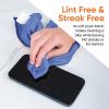 imageSuperio Microfiber Glass Cleaning Cloth Mirror ampamp Window Miracle Cloth Lint ampamp Streak Free Washable Large EcoFriendly for Electronics Cars Tv Screens Glasses Cleans with Plain Water 14x16 2GreenBlue