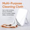 imageSuperio Microfiber Glass Cleaning Cloth Mirror ampamp Window Miracle Cloth Lint ampamp Streak Free Washable Large EcoFriendly for Electronics Cars Tv Screens Glasses Cleans with Plain Water 14x16 2Cream