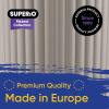 imageSuperio Ribbed Collection  Decorative Plastic Bathroom Accessories Set White Smoke Set of 4 Soap Dish Liquid Dispenser Toothbrush Holder Cup Vanity Organizer Tray  Bathroom Decor GiftTaupe