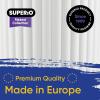imageSuperio Ribbed Collection  Decorative Plastic Bathroom Accessories Set White Smoke Set of 4 Soap Dish Liquid Dispenser Toothbrush Holder Cup Vanity Organizer Tray  Bathroom Decor GiftWhite