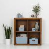 imageSuperio Ribbed Collection  Decorative Plastic Open Home Storage Bins Organizer Baskets White Set of 3 1 Medium 2 Small  Container Boxes for Organizing Closet Shelves Drawer ShelfBlue