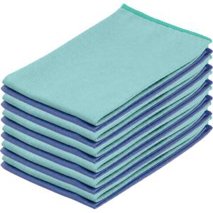 imageSuperio Microfiber Glass Cleaning Cloth Mirror ampamp Window Miracle Cloth Lint ampamp Streak Free Washable Large EcoFriendly for Electronics Cars Tv Screens Glasses Cleans with Plain Water 14x16 2GreenBlue