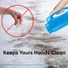 imageIce Melt Salt Spreader Handheld Shaker for Lawn Seed Salt Ice Melt Deicer Shaker 2 Liter Adjustable Hole Size Handy for Lawn Seed Salt To DeiceBlue