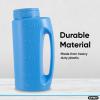 imageIce Melt Salt Spreader Handheld Shaker for Lawn Seed Salt Ice Melt Deicer Shaker 2 Liter Adjustable Hole Size Handy for Lawn Seed Salt To DeiceBlue