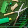imageIce Melt Salt Spreader Handheld Shaker for Lawn Seed Salt Ice Melt Deicer Shaker 2 Liter Adjustable Hole Size Handy for Lawn Seed Salt To DeiceGreen