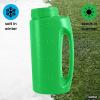 imageIce Melt Salt Spreader Handheld Shaker for Lawn Seed Salt Ice Melt Deicer Shaker 2 Liter Adjustable Hole Size Handy for Lawn Seed Salt To DeiceGreen