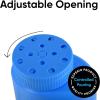 imageIce Melt Salt Spreader Handheld Shaker for Lawn Seed Salt Ice Melt Deicer Shaker 2 Liter Adjustable Hole Size Handy for Lawn Seed Salt To DeiceMulti