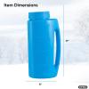 imageIce Melt Salt Spreader Handheld Shaker for Lawn Seed Salt Ice Melt Deicer Shaker 2 Liter Adjustable Hole Size Handy for Lawn Seed Salt To DeiceMulti