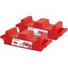 imageSnow Block Form Perforated Brick Mold  Red Sand Block Mold 11 Inch Kids Durable Outdoor Toys Winter Snow Fort Snow Castle Sand Box Beach Castle Sturdy and Well Designed By SuperioCrenellated Brick
