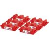 imageSnow Block Form Perforated Brick Mold  Red Sand Block Mold 11 Inch Kids Durable Outdoor Toys Winter Snow Fort Snow Castle Sand Box Beach Castle Sturdy and Well Designed By SuperioCrenellated Brick