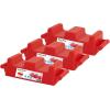 imageSnow Block Form Perforated Brick Mold  Red Sand Block Mold 11 Inch Kids Durable Outdoor Toys Winter Snow Fort Snow Castle Sand Box Beach Castle Sturdy and Well Designed By SuperioCrenellated Brick