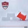 imageSnow Block Form Perforated Brick Mold  Red Sand Block Mold 11 Inch Kids Durable Outdoor Toys Winter Snow Fort Snow Castle Sand Box Beach Castle Sturdy and Well Designed By SuperioRed and Blue Brick