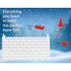 imageSnow Block Form Perforated Brick Mold  Red Sand Block Mold 11 Inch Kids Durable Outdoor Toys Winter Snow Fort Snow Castle Sand Box Beach Castle Sturdy and Well Designed By SuperioCrenellated Brick