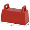 imageSnow Block Form Perforated Brick Mold  Red Sand Block Mold 11 Inch Kids Durable Outdoor Toys Winter Snow Fort Snow Castle Sand Box Beach Castle Sturdy and Well Designed By SuperioRed Brick