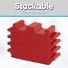 imageSnow Block Form Perforated Brick Mold  Red Sand Block Mold 11 Inch Kids Durable Outdoor Toys Winter Snow Fort Snow Castle Sand Box Beach Castle Sturdy and Well Designed By SuperioCrenellated Brick