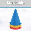 imageSnow Block Form Perforated Brick Mold  Red Sand Block Mold 11 Inch Kids Durable Outdoor Toys Winter Snow Fort Snow Castle Sand Box Beach Castle Sturdy and Well Designed By SuperioYellow Cone