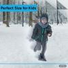 imageSuperio 2 Pack Kids Snow Scooter Ski Scooter Snowboard Snow Sled Sledge Folding Sliding Ski Snowboard with Grip HandleBlack