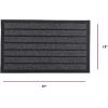 imageSuperio Front Door Mat for Entry IndoorOutdoor Rug Entryway Low Profile Heavy Duty Mat for High Traffic Area Inside Outside Home Shoe Scraper Doormat Easy to Clean 18 x 30 NaturalGrey