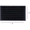 imageSuperio Front Door Mat for Entry IndoorOutdoor Rug Entryway Low Profile Heavy Duty Mat for High Traffic Area Inside Outside Home Shoe Scraper Doormat Easy to Clean 18 x 30 NaturalBlack