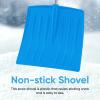 imageSuperio Kids Snow Shovel Plastic Small Shovel for Snow Removal with Wooden Handle Heavy Duty 12quot Blade Blue 2 PackBlueOrange